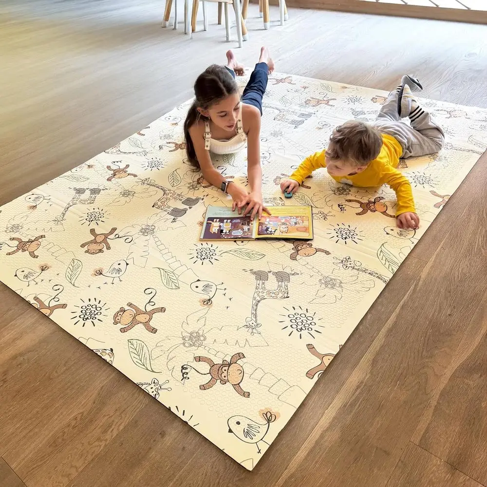 Reversible, Waterproof, Portable Large Baby Play Mat - 78x59 Non-Toxic, Ideal for Playrooms and Travel
Reversible, Waterproof, Portable Large Baby Play Mat - 78x59 Non-Toxic, Ideal for Playrooms and Travel