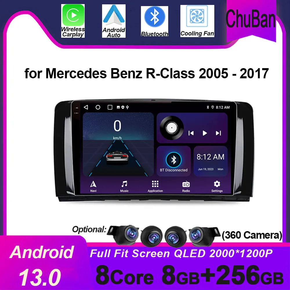for Mercedes Benz R-Class 2005 - 2017 Wireless CarPlay Android 13 Auto Radio Video Player GPS Navigation stereo Screen Head Unit
for Mercedes Benz R-Class 2005 - 2017 Wireless CarPlay Android 13 Auto Radio Video Player GPS Navigation stereo Screen Head Unit