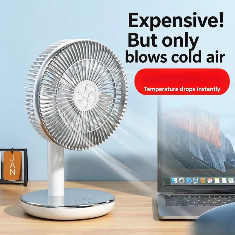 Wireless USB Rechargeable Air Circulation Fan | Long Battery Life, Portable Cooling Fan for Desk & Bedroom 7200mAh
Wireless USB Rechargeable Air Circulation Fan | Long Battery Life, Portable Cooling Fan for Desk & Bedroom 7200mAh