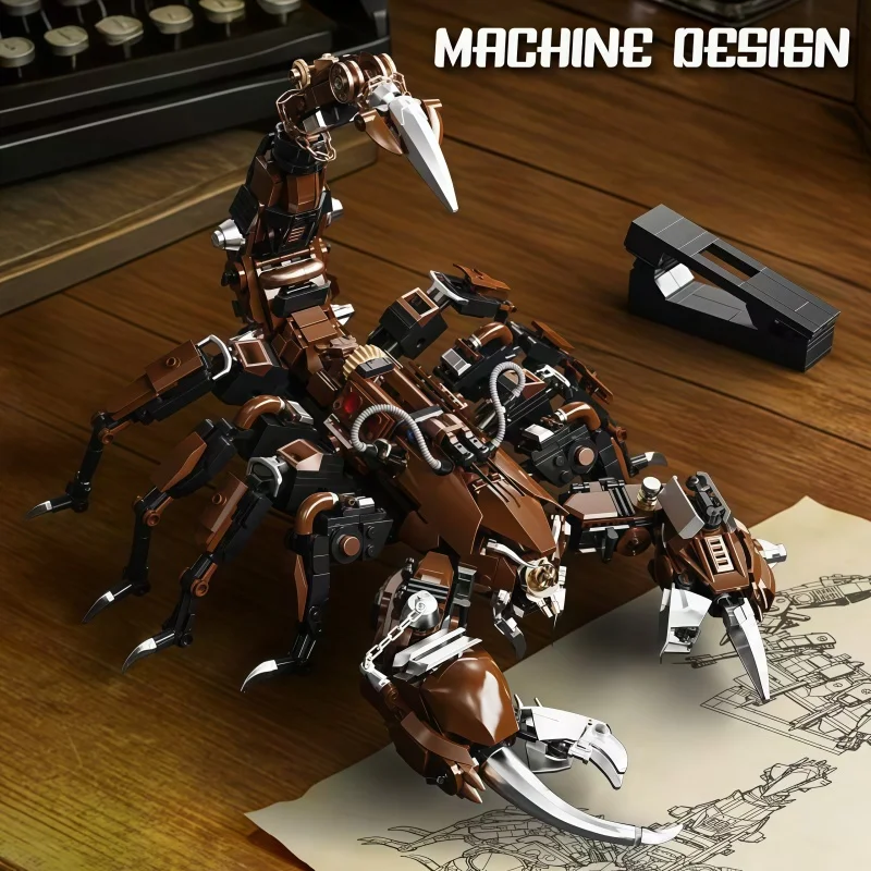 Набор строительных блоков «Механический скорпион», 1074 детали, модель подвижного существа, коллекционная игрушка с подвижными суставами для детей и взрослых
Набор строительных блоков «Механический скорпион», 1074 детали, модель подвижного существа, коллекционная игрушка с подвижными суставами для детей и взрослых