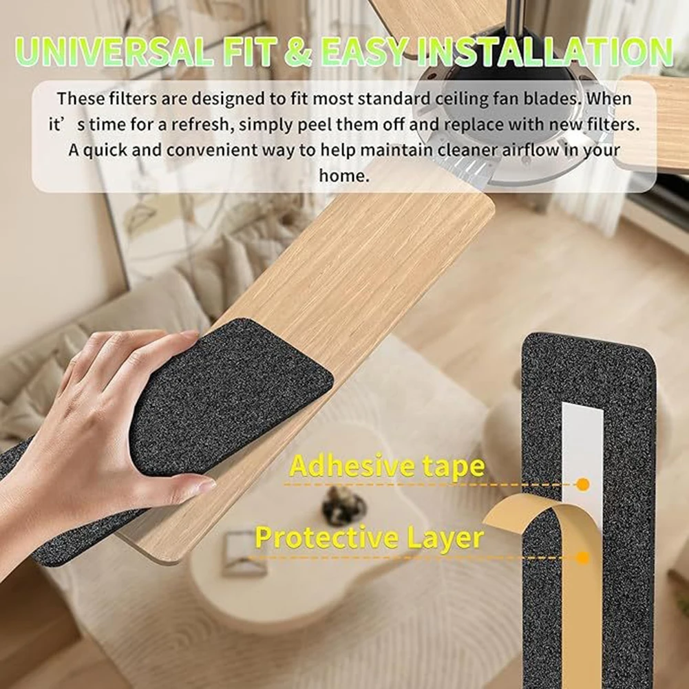 Activated Carbon Pad 25CM X 9CM X 10MM Ceiling Fan Filter Activated Carbon Adsorption Low Profile Design Easy Installation
Activated Carbon Pad 25CM X 9CM X 10MM Ceiling Fan Filter Activated Carbon Adsorption Low Profile Design Easy Installation