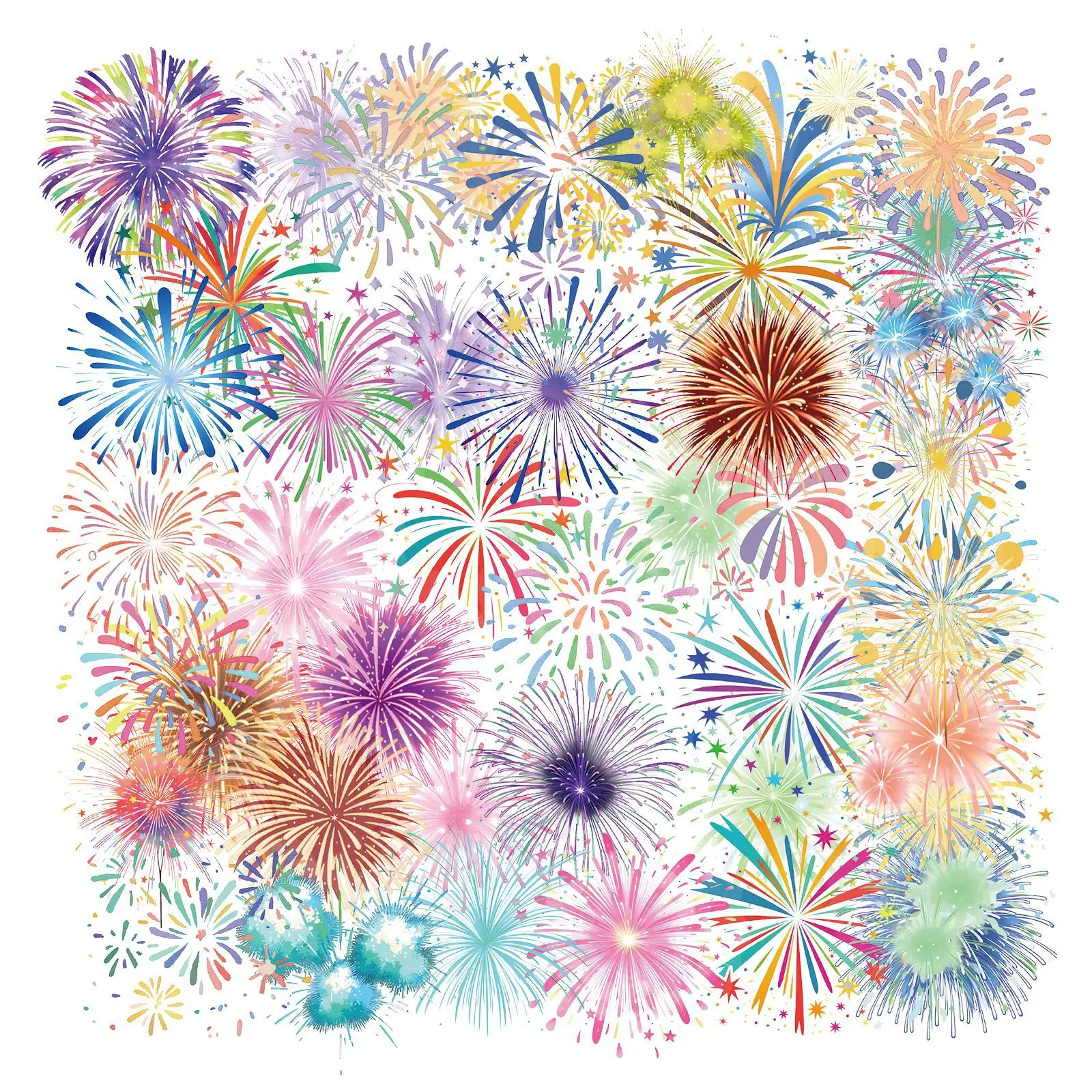 50 creative fireworks cartoon stickers transparent pet stickers decorative holiday party hand account refrigerator
50 creative fireworks cartoon stickers transparent pet stickers decorative holiday party hand account refrigerator