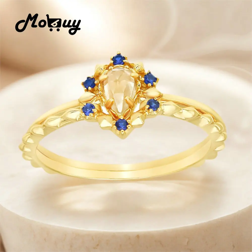 MoBuy Luxury Natural Lemon Quartz Gemstone Crown Ring For Women Shiny Blue Spinel Ring S925 Silver 14K Gold Plated Fine Jewelry
MoBuy Luxury Natural Lemon Quartz Gemstone Crown Ring For Women Shiny Blue Spinel Ring S925 Silver 14K Gold Plated Fine Jewelry