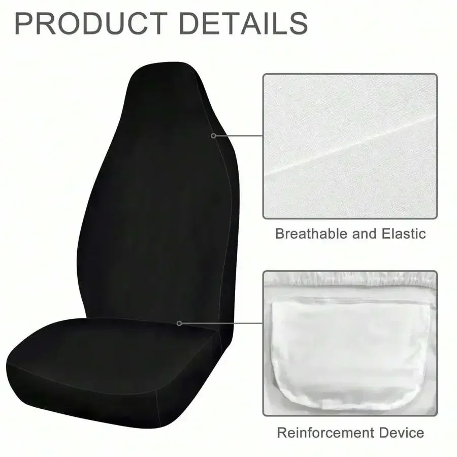 Black Universal Car Seat Cover Breathable Elastic Fit For Cars SUVs Trucks
Black Universal Car Seat Cover Breathable Elastic Fit For Cars SUVs Trucks
