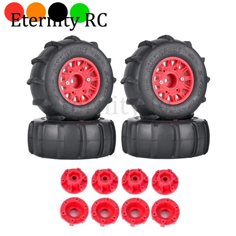 4Pcs 116mm Short Course Truck Sand Tires with 12mm 14mm 17mm Wheel Hex Fits Slash ARRMA SENTON Vkar SCTX10 RC Car 1/8 1/10 Scale
4Pcs 116mm Short Course Truck Sand Tires with 12mm 14mm 17mm Wheel Hex Fits Slash ARRMA SENTON Vkar SCTX10 RC Car 1/8 1/10 Scale