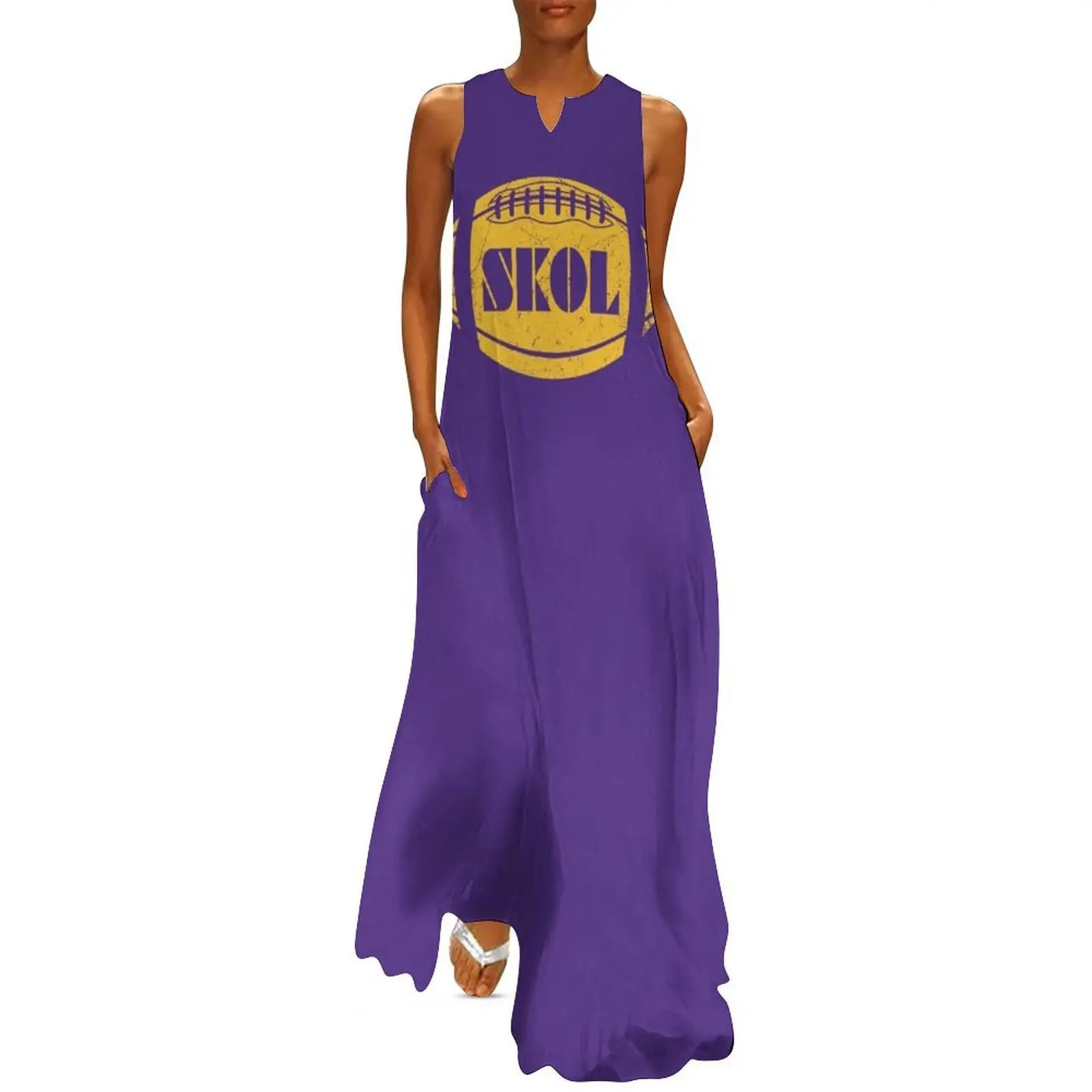 SKOL Retro Football - Purple Long Dress chic and elegant woman dress dresses for official occasions long sleeve dresses Dress
SKOL Retro Football - Purple Long Dress chic and elegant woman dress dresses for official occasions long sleeve dresses Dress