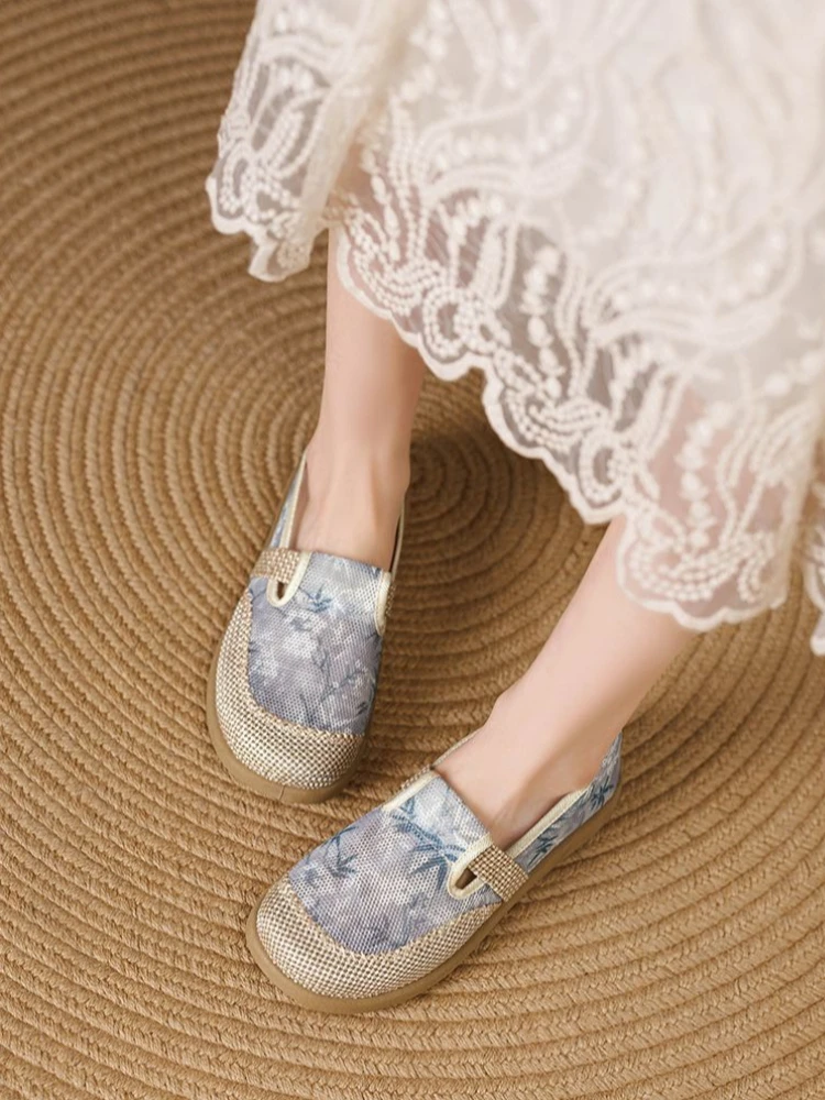 Womens 2026 Summer Slip-On Mesh Breathable Closed-Toe Linen Flats Lightweight Comfy Anti-Slip All-Match Folk Style
Womens 2026 Summer Slip-On Mesh Breathable Closed-Toe Linen Flats Lightweight Comfy Anti-Slip All-Match Folk Style
