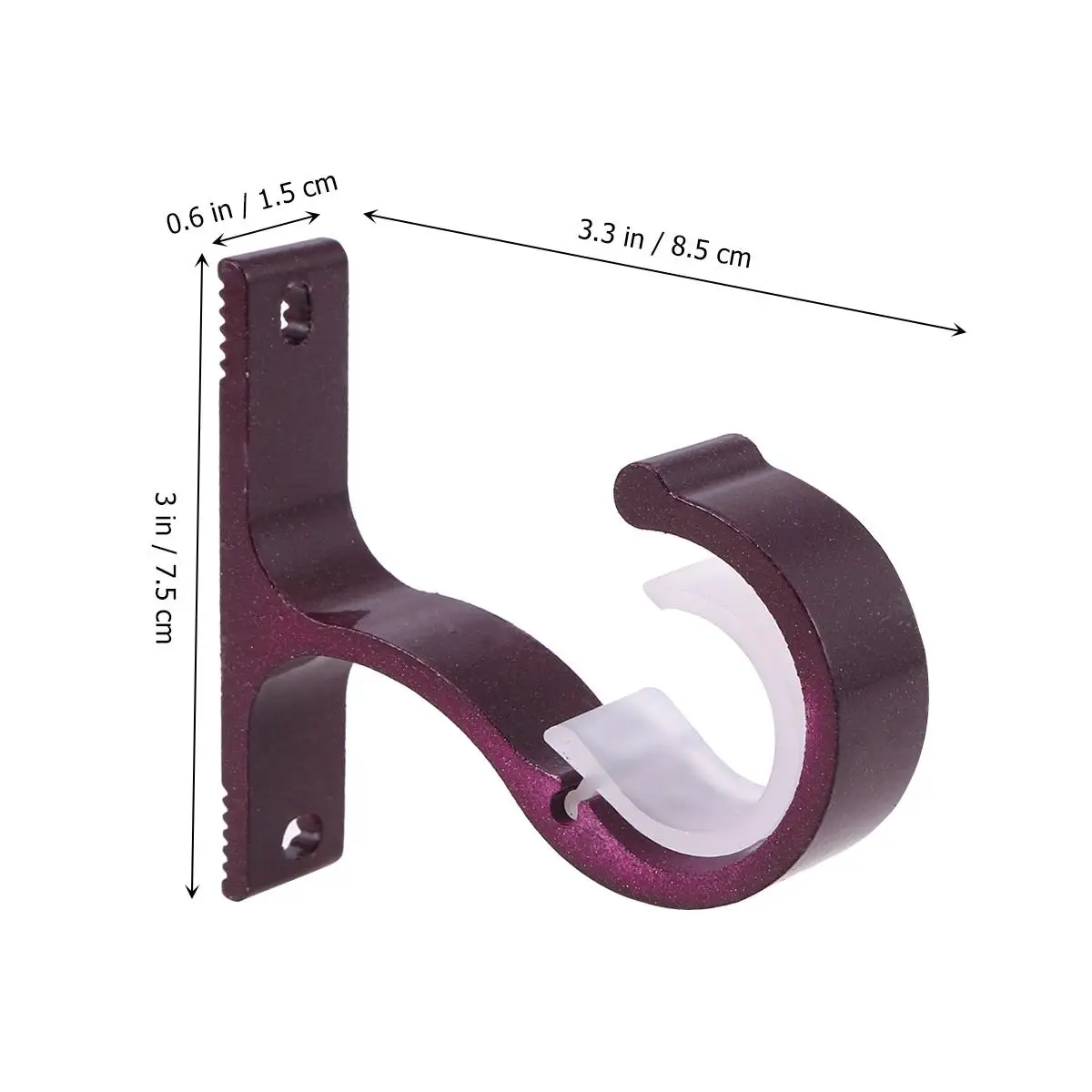 2PCS Curtain Bracket Aluminum Alloy Heavy Duty Wall Mount Curtain Rod Bracket Window Door Double Drapes Hardware Accessories
2PCS Curtain Bracket Aluminum Alloy Heavy Duty Wall Mount Curtain Rod Bracket Window Door Double Drapes Hardware Accessories