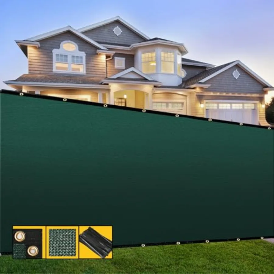 5' x 50' Fence Privacy Screenwith Bindings and Grommets Heavy Duty for Gardens Backyard Patio Tennis Court Pool Construction Pr
5' x 50' Fence Privacy Screenwith Bindings and Grommets Heavy Duty for Gardens Backyard Patio Tennis Court Pool Construction Pr