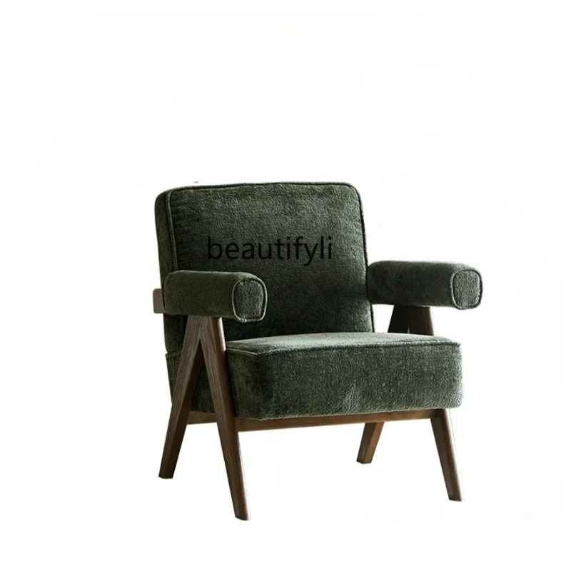 A Sili Style Single-Seat Sofa Chair Chandigar High Back Chair Nordic Retro B & B Designer Armrest Leisure Chair furniture
A Sili Style Single-Seat Sofa Chair Chandigar High Back Chair Nordic Retro B & B Designer Armrest Leisure Chair furniture