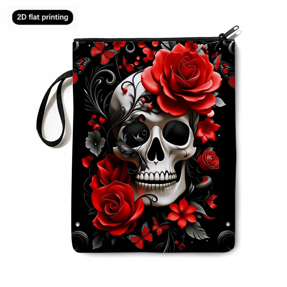 Rose Skull Book Sleeve, Lightweight Zipper Book Cover with Wrist Strap for Teachers & Students for Boy/Girls Best Gifts
Rose Skull Book Sleeve, Lightweight Zipper Book Cover with Wrist Strap for Teachers & Students for Boy/Girls Best Gifts