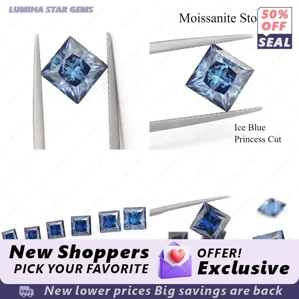Lab Created Moissanite Gemstone for Jewelry Making Ice Blue Princess Cut Lab Grown Sapphire Alternative Certified Lab Created
Lab Created Moissanite Gemstone for Jewelry Making Ice Blue Princess Cut Lab Grown Sapphire Alternative Certified Lab Created