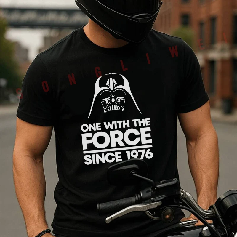 One With The Force Since 1976 Motorcycle T Shirt Summer Short-sleeved Casual Tee Men Women Streetwear Loose T-shirt Tops
One With The Force Since 1976 Motorcycle T Shirt Summer Short-sleeved Casual Tee Men Women Streetwear Loose T-shirt Tops