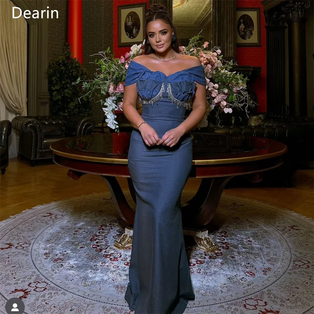 Customized Evening Dress Prom Gown Women Formal Dearin Off-the-shoulder Mermaid Floor Length Skirts Tassel Ruffle Bespoke Occasi
Customized Evening Dress Prom Gown Women Formal Dearin Off-the-shoulder Mermaid Floor Length Skirts Tassel Ruffle Bespoke Occasi
