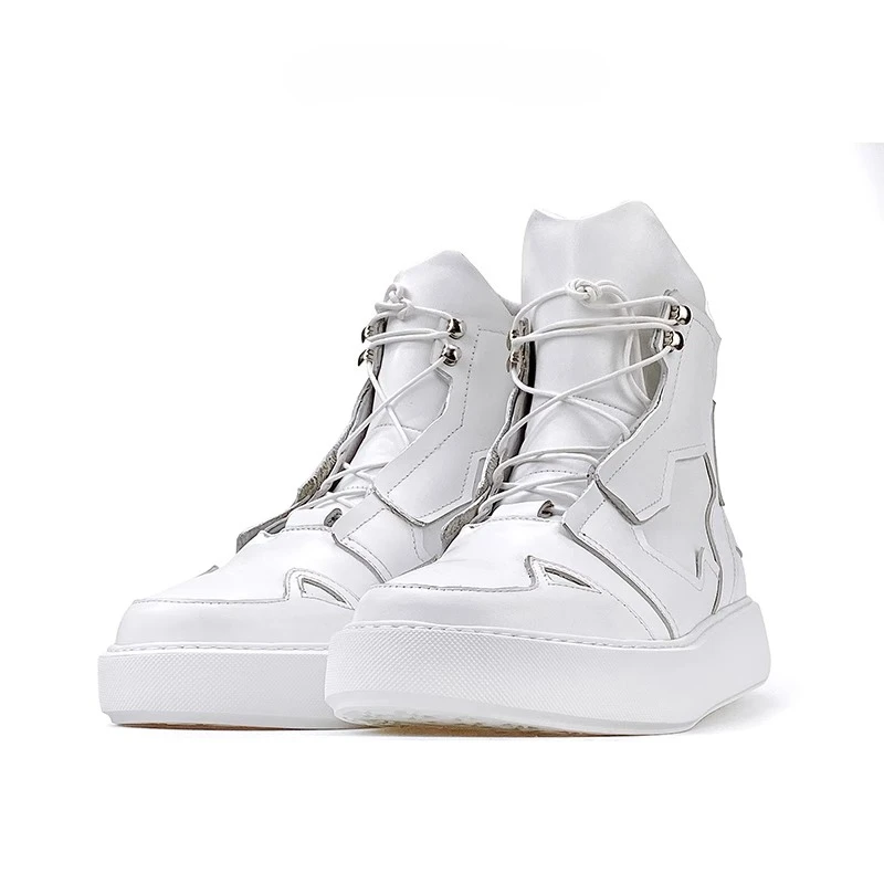 Новый дизайн, модные белые высокие ботинки из воловьей кожи на шнуровке, мужские повседневные спортивные ботильоны дерби на толстой подошве из натуральной кожи на плоской подошве
Новый дизайн, модные белые высокие ботинки из воловьей кожи на шнуровке, мужские повседневные спортивные ботильоны дерби на толстой подошве из натуральной кожи на плоской подошве