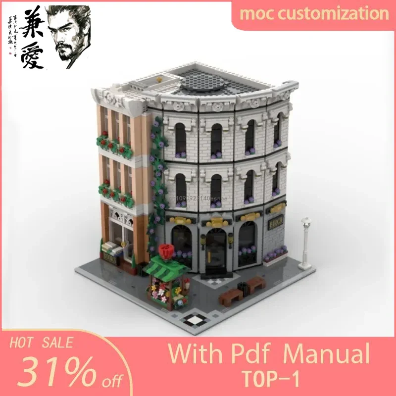 2781 шт., хит продаж, вид на улицу, Moc, модульное банкное здание Huashu, творческие идеи «сделай сам», детские игрушки на день рождения, подарочные блоки
2781 шт., хит продаж, вид на улицу, Moc, модульное банкное здание Huashu, творческие идеи «сделай сам», детские игрушки на день рождения, подарочные блоки