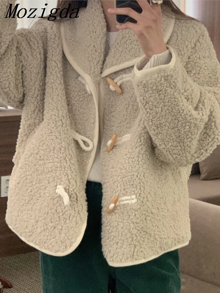 Autumn Winter Warm Jacket Women Button Age-reducing Vintage Chic Drill Lamb Wool Short Coat For Women Ladies Tops
Autumn Winter Warm Jacket Women Button Age-reducing Vintage Chic Drill Lamb Wool Short Coat For Women Ladies Tops