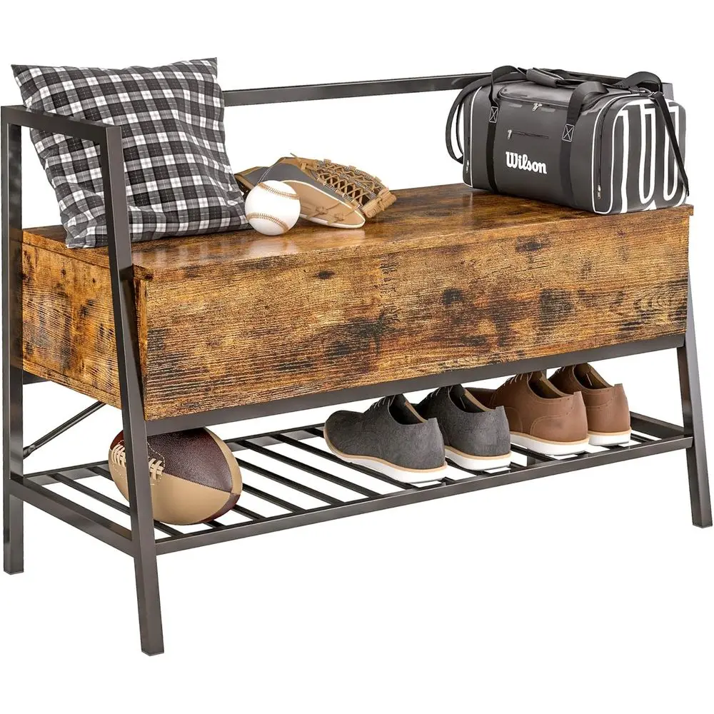 Industrial Storage Bench with Storage Box, 240 LB Capacity Shoe Rack Organizer for Entryway Bedroom Closet Hallway Bathroom
Industrial Storage Bench with Storage Box, 240 LB Capacity Shoe Rack Organizer for Entryway Bedroom Closet Hallway Bathroom