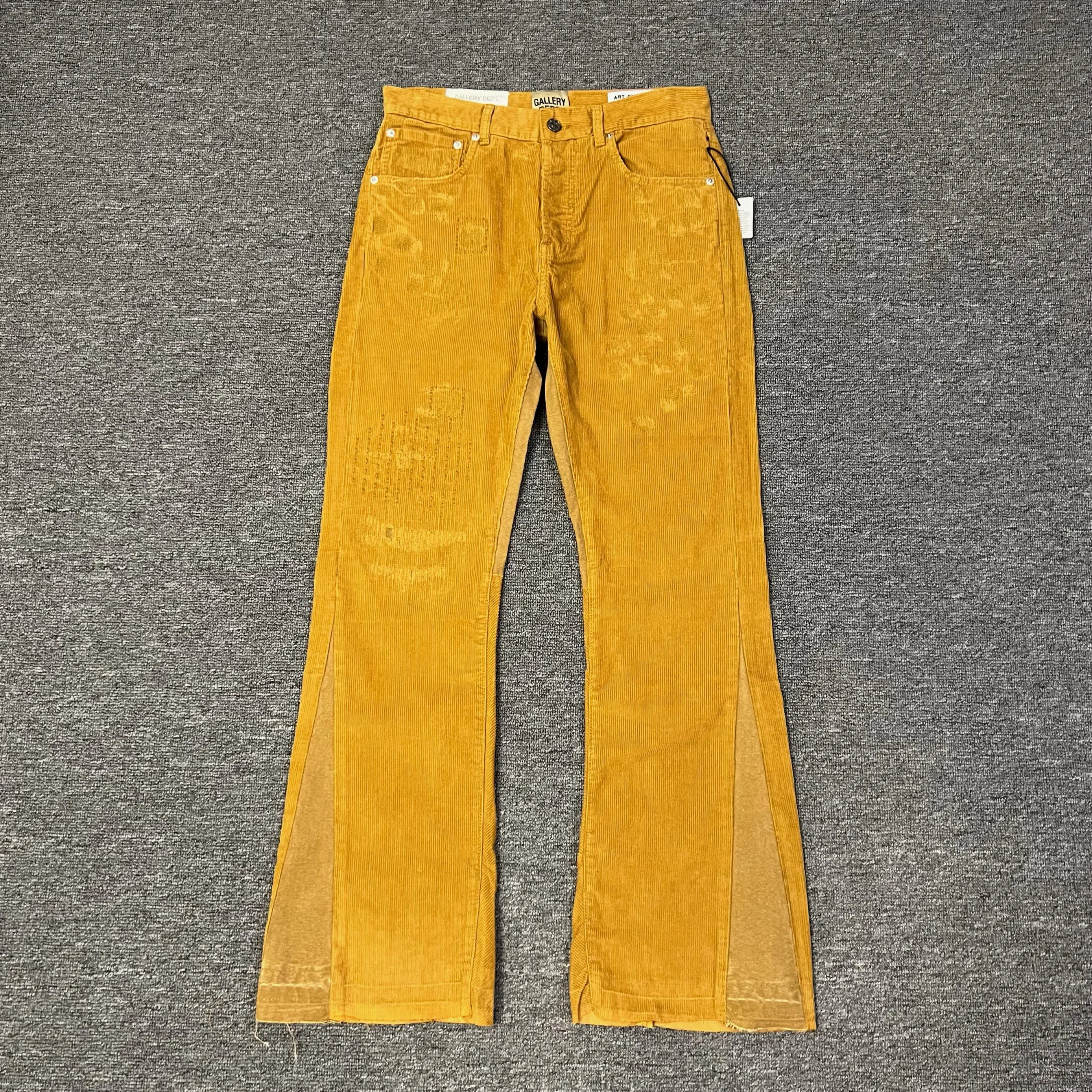 Corduroy Flared Pants for Men Patchwork Distred High Street Long Trousers Loose Fit Autumn Winter Casual Youth Sle
Corduroy Flared Pants for Men Patchwork Distred High Street Long Trousers Loose Fit Autumn Winter Casual Youth Sle