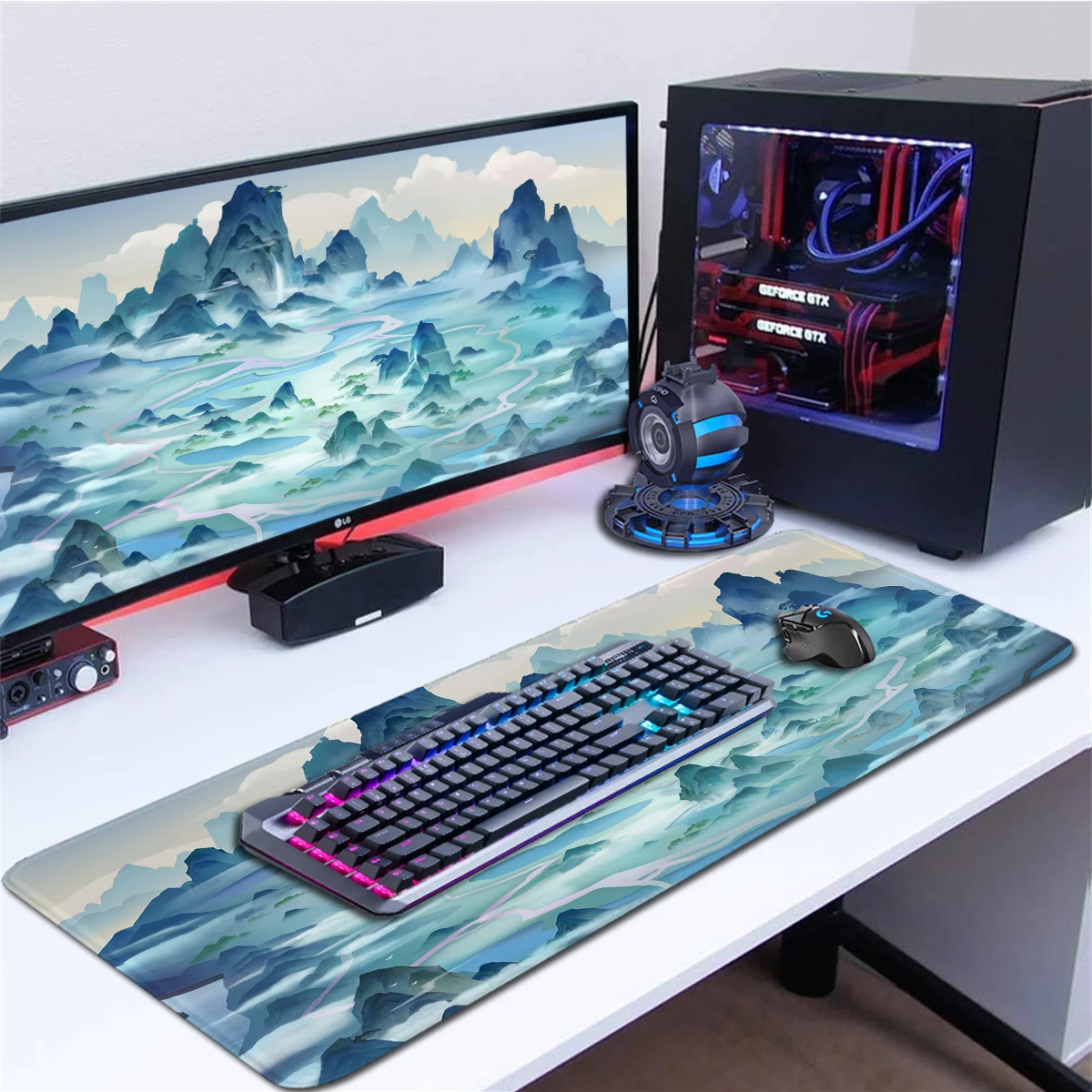 Large Gaming Mouse Pad Chinese Style PC Gamer Big Desk Pad Extended Mousepad with Non-Slip Base Office Accessories Desk Mat
Large Gaming Mouse Pad Chinese Style PC Gamer Big Desk Pad Extended Mousepad with Non-Slip Base Office Accessories Desk Mat