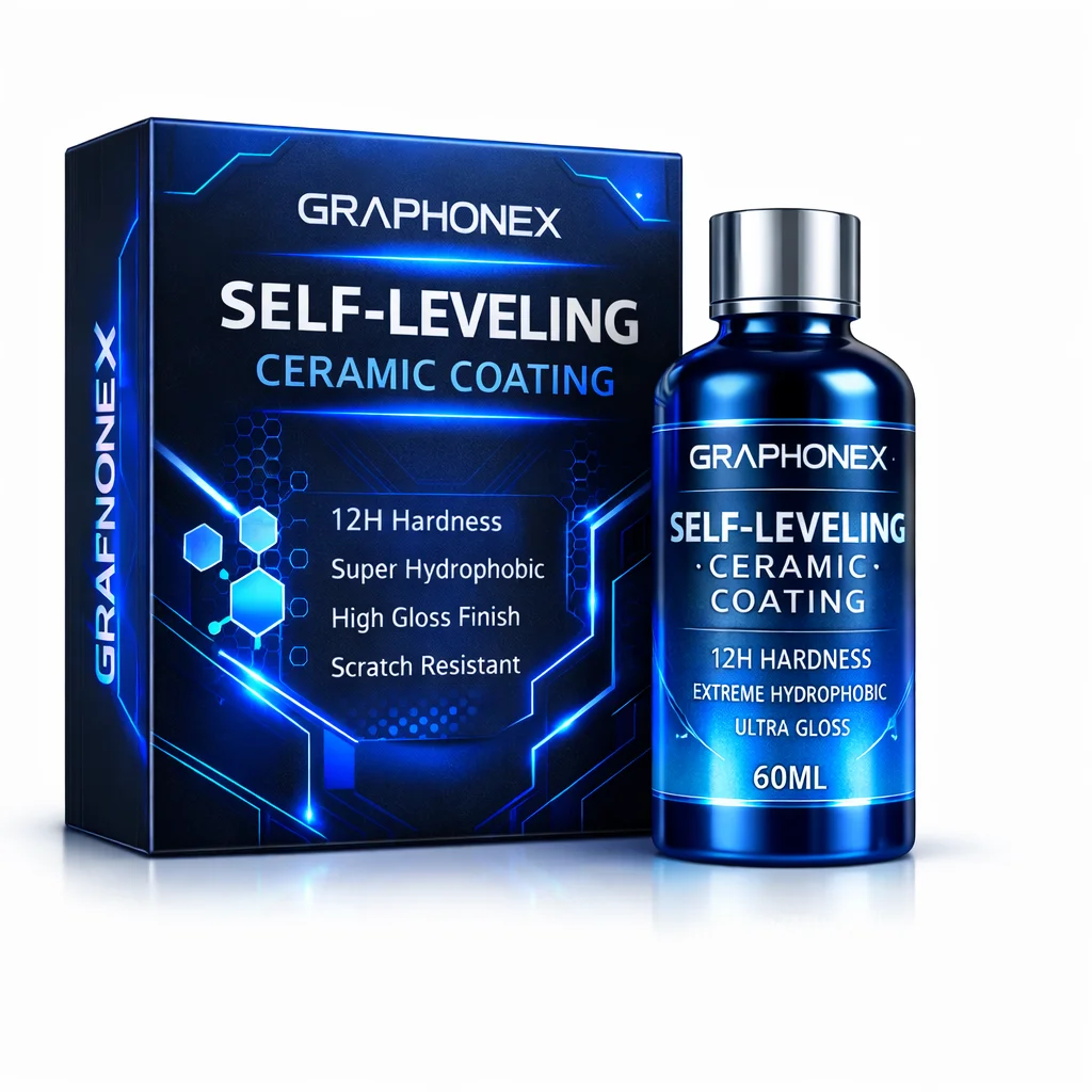 GRAPHONEX Professional Ceramic Coating (60ML)12H Hardness Car Paint Protection, Super Hydrophobic Nano Coating
GRAPHONEX Professional Ceramic Coating (60ML)12H Hardness Car Paint Protection, Super Hydrophobic Nano Coating