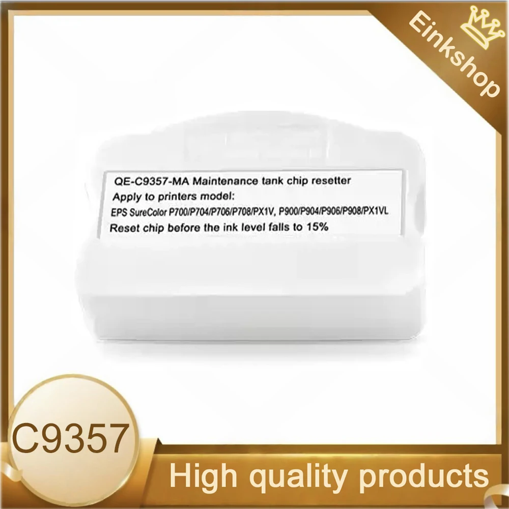 Einkshop C9357 Сброс чипа для обслуживания отходов C9357 для PX1V P700 P703 P704 P706 708 P903 P904 P906 P908 Сброс чипа принтеров 
Einkshop C9357 Сброс чипа для обслуживания отходов C9357 для PX1V P700 P703 P704 P706 708 P903 P904 P906 P908 Сброс чипа принтеров