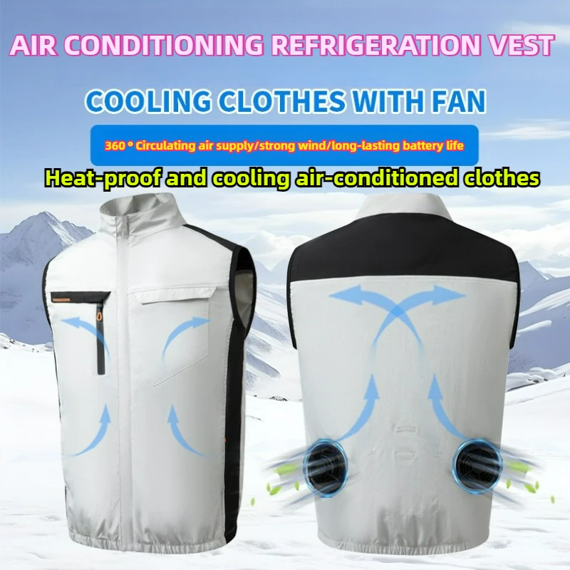 Fan Cool Ice Vest Men Women Cooling Sleeveless Work Vest -0℃ Air Conditioning Refrigeration Clothes Camping Riding Hooded Jacket
Fan Cool Ice Vest Men Women Cooling Sleeveless Work Vest -0℃ Air Conditioning Refrigeration Clothes Camping Riding Hooded Jacket