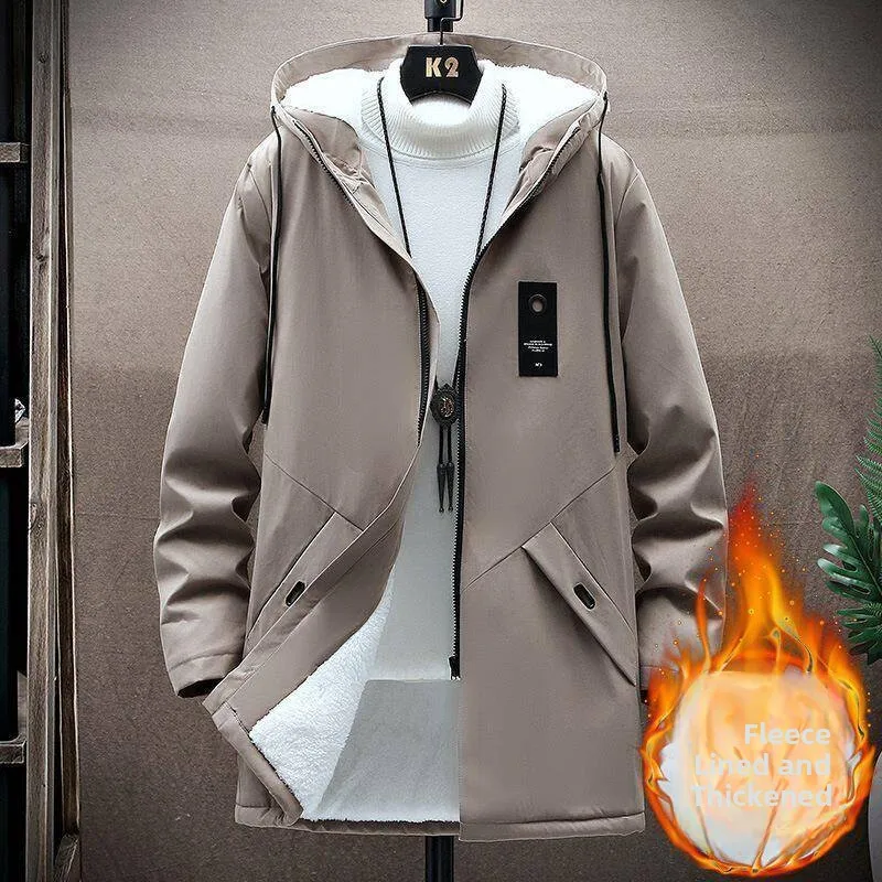 Thickened Fleece Autumn Winter Men's Coat Casual Long Hooded Jacket New Style Spring Autumn Winter Season Standard Fit Zipper...
Thickened Fleece Autumn Winter Men's Coat Casual Long Hooded Jacket New Style Spring Autumn Winter Season Standard Fit Zipper...