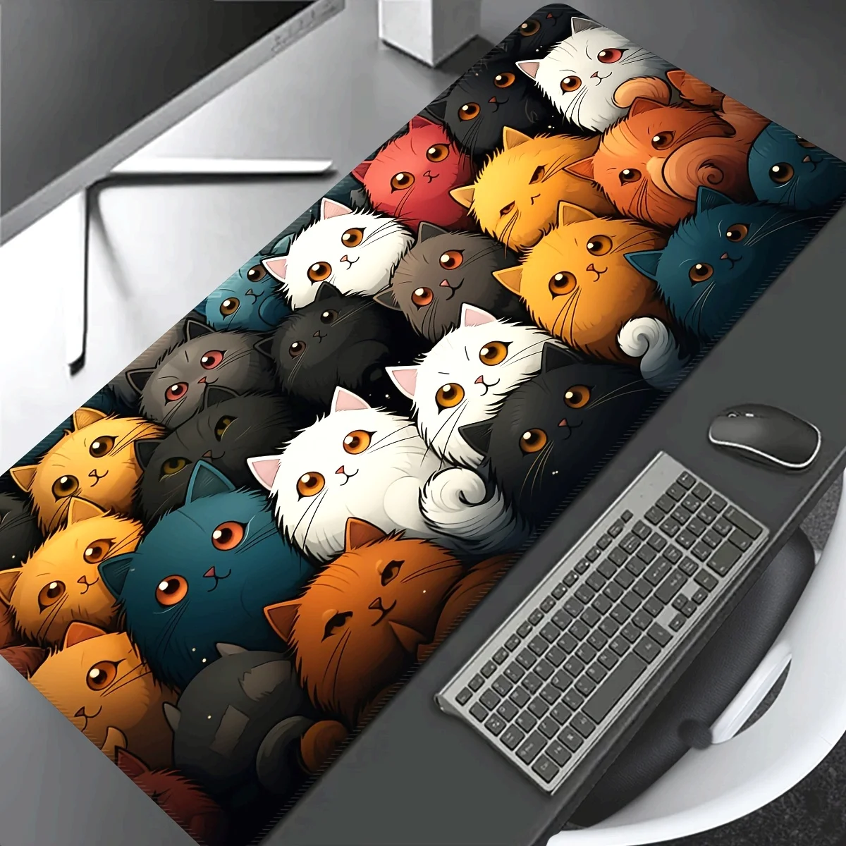 Кошка Reunion, большой игровой коврик для киберспорта, утолщенный коврик для мыши, настольный коврик, противоскользящий коврик для мыши, резиновый коврик для мыши с прецизионным замком
Кошка Reunion, большой игровой коврик для киберспорта, утолщенный коврик для мыши, настольный коврик, противоскользящий коврик для мыши, резиновый коврик для мыши с прецизионным замком