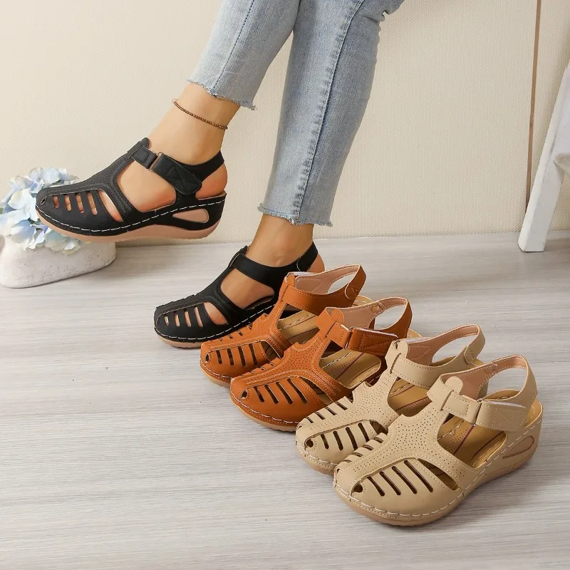 2025 Women Sandals Summer Bunion Corrector Shoes for Women Premium Orthopedic Heels Sandals Wedge Vulcanized zapatos de mujer
2025 Women Sandals Summer Bunion Corrector Shoes for Women Premium Orthopedic Heels Sandals Wedge Vulcanized zapatos de mujer