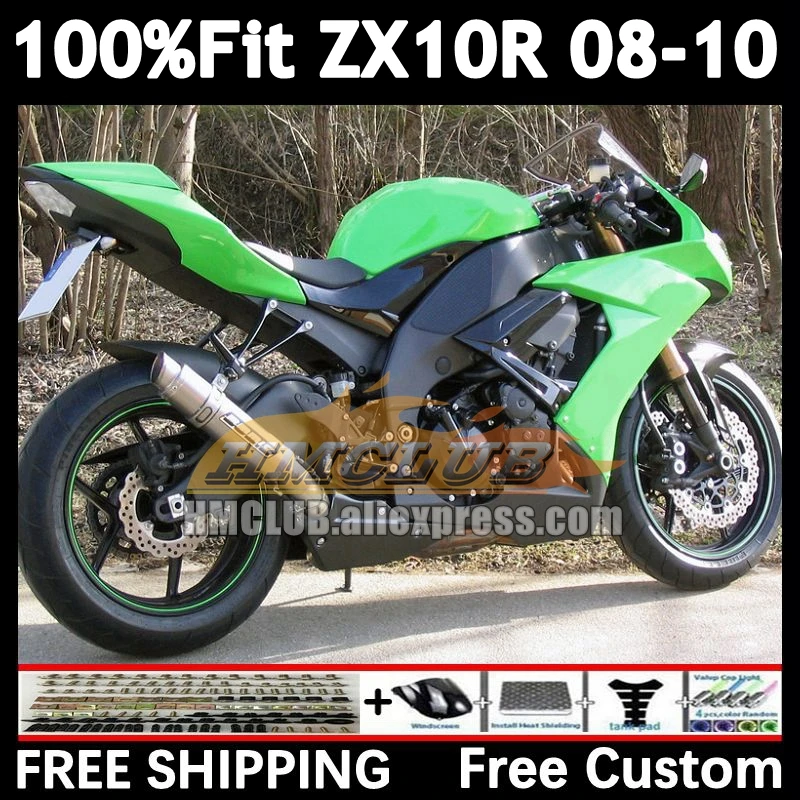 Injection Kit For KAWASAKI NINJA ZX-10R light green ZX 10R 1000CC 2008 2009 2010 169No.85 ZX1000 ZX 10 R ZX10R 08 09 10 Fairing
Injection Kit For KAWASAKI NINJA ZX-10R light green ZX 10R 1000CC 2008 2009 2010 169No.85 ZX1000 ZX 10 R ZX10R 08 09 10 Fairing