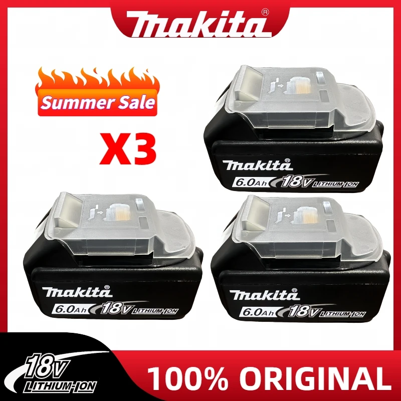 Original Makita 18V Battery, Makita 18V 6.0Ah tool battery for Makita Lithium-ion Battery BL1830B BL1840B BL1850B BL1860B BL1815
Original Makita 18V Battery, Makita 18V 6.0Ah tool battery for Makita Lithium-ion Battery BL1830B BL1840B BL1850B BL1860B BL1815
