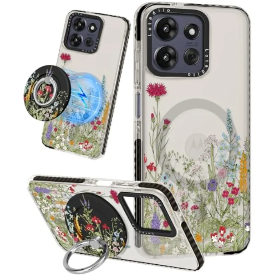 Cute Case for Moto G Power 2026/2025/Play 5G 2025 for Women Girls - Funny Wild Floral Design Compatible with Magsafe Ring Holde
Cute Case for Moto G Power 2026/2025/Play 5G 2025 for Women Girls - Funny Wild Floral Design Compatible with Magsafe Ring Holde
