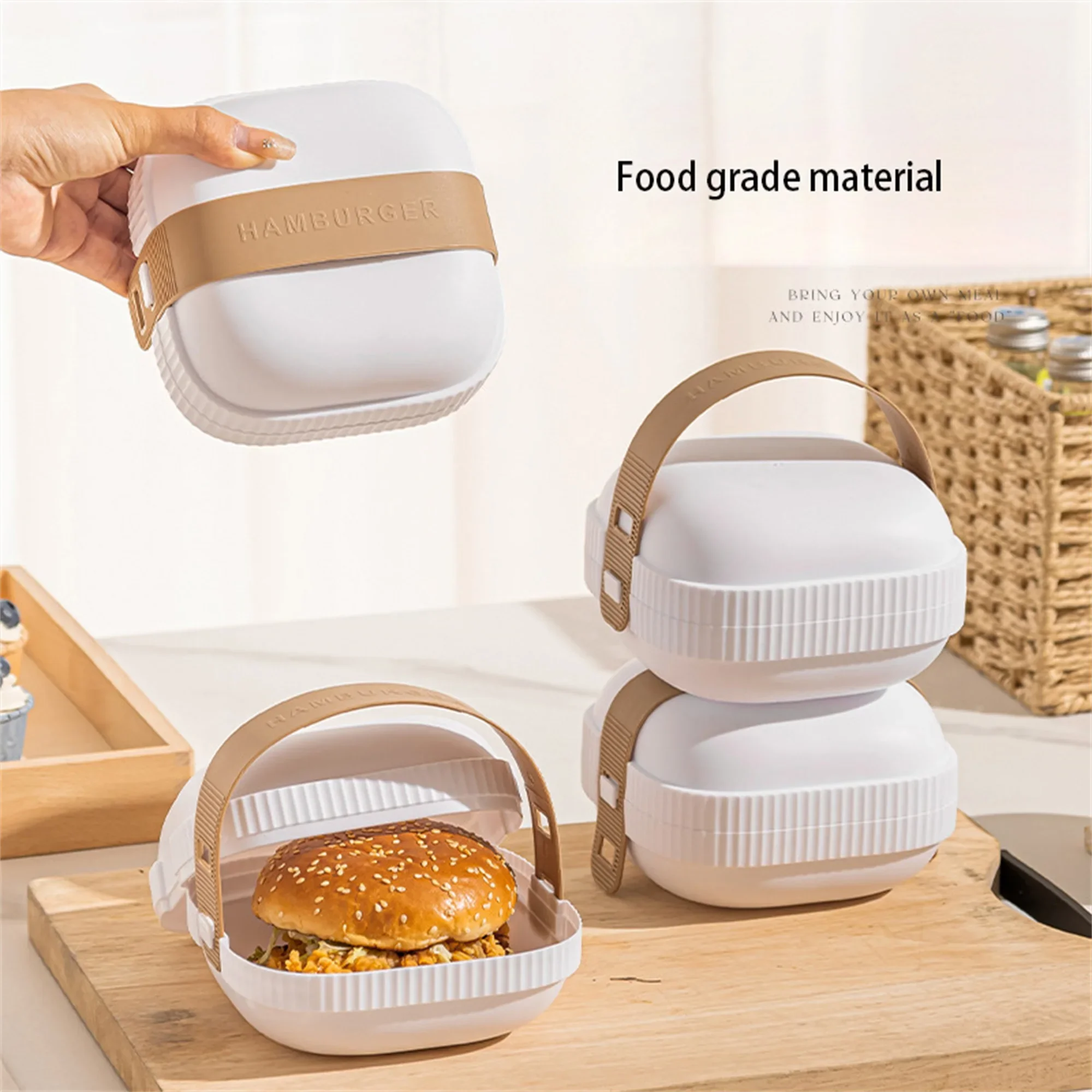 Hot Premium Lunch Boxes With Sturdy Strap for Easy Grip Boxes Sandwiches Hamburger Bowls for Holiday Picnics Food Containers
Hot Premium Lunch Boxes With Sturdy Strap for Easy Grip Boxes Sandwiches Hamburger Bowls for Holiday Picnics Food Containers