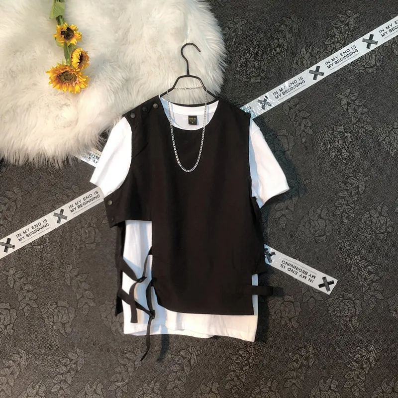 Men Workwear Sleeveless Vest Summer New Chinese Casual Loose Personalized Handsome Black Coats Fashion Versatile Pullover Tops
Men Workwear Sleeveless Vest Summer New Chinese Casual Loose Personalized Handsome Black Coats Fashion Versatile Pullover Tops