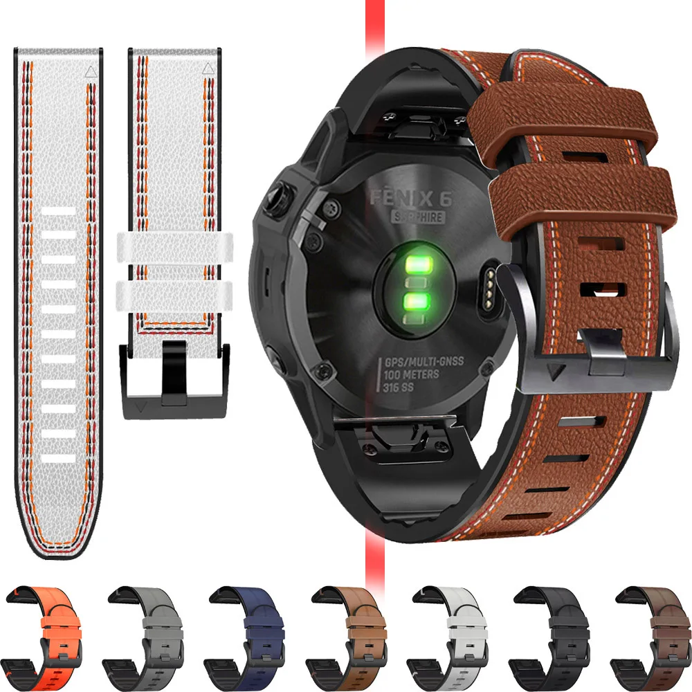 Кожаный и силиконовый ремешок QuickFit для Garmin Fenix 7X 7 6X 6Pro 5 5XPlus 3HR Epix Easyfit Smartwatch Descent G2, браслет 26 22 мм
Кожаный и силиконовый ремешок QuickFit для Garmin Fenix 7X 7 6X 6Pro 5 5XPlus 3HR Epix Easyfit Smartwatch Descent G2, браслет 26 22 мм