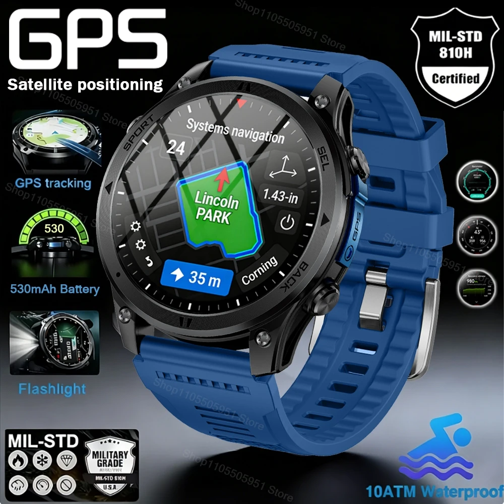 2026 Men GPS New Offline Map Smart Watch 10ATM Waterproof Route Navigation Clock 530mAh Battery Outdoors Military Smartwatches
2026 Men GPS New Offline Map Smart Watch 10ATM Waterproof Route Navigation Clock 530mAh Battery Outdoors Military Smartwatches