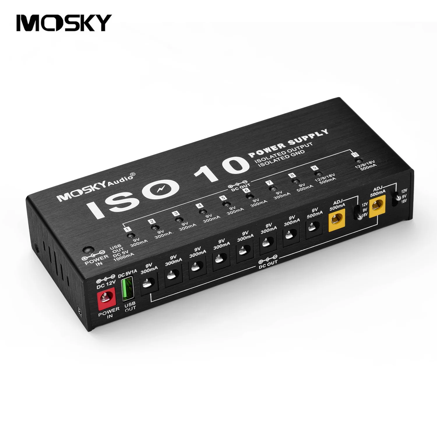 MOSKYAUDIO ISO10 POWER Независимый 10-полосный эффекторный источник питания, независимый выход, низкий уровень шума
MOSKYAUDIO ISO10 POWER Независимый 10-полосный эффекторный источник питания, независимый выход, низкий уровень шума