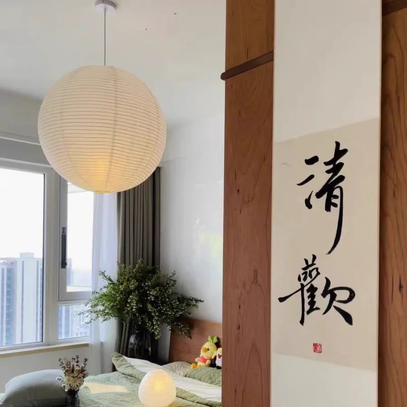 Rotundity Rice Paper Pendant Lights Japanese White Bedroom Living Dining Room Entrance Staircase Paper Hanging Lamps Ornaments
Rotundity Rice Paper Pendant Lights Japanese White Bedroom Living Dining Room Entrance Staircase Paper Hanging Lamps Ornaments