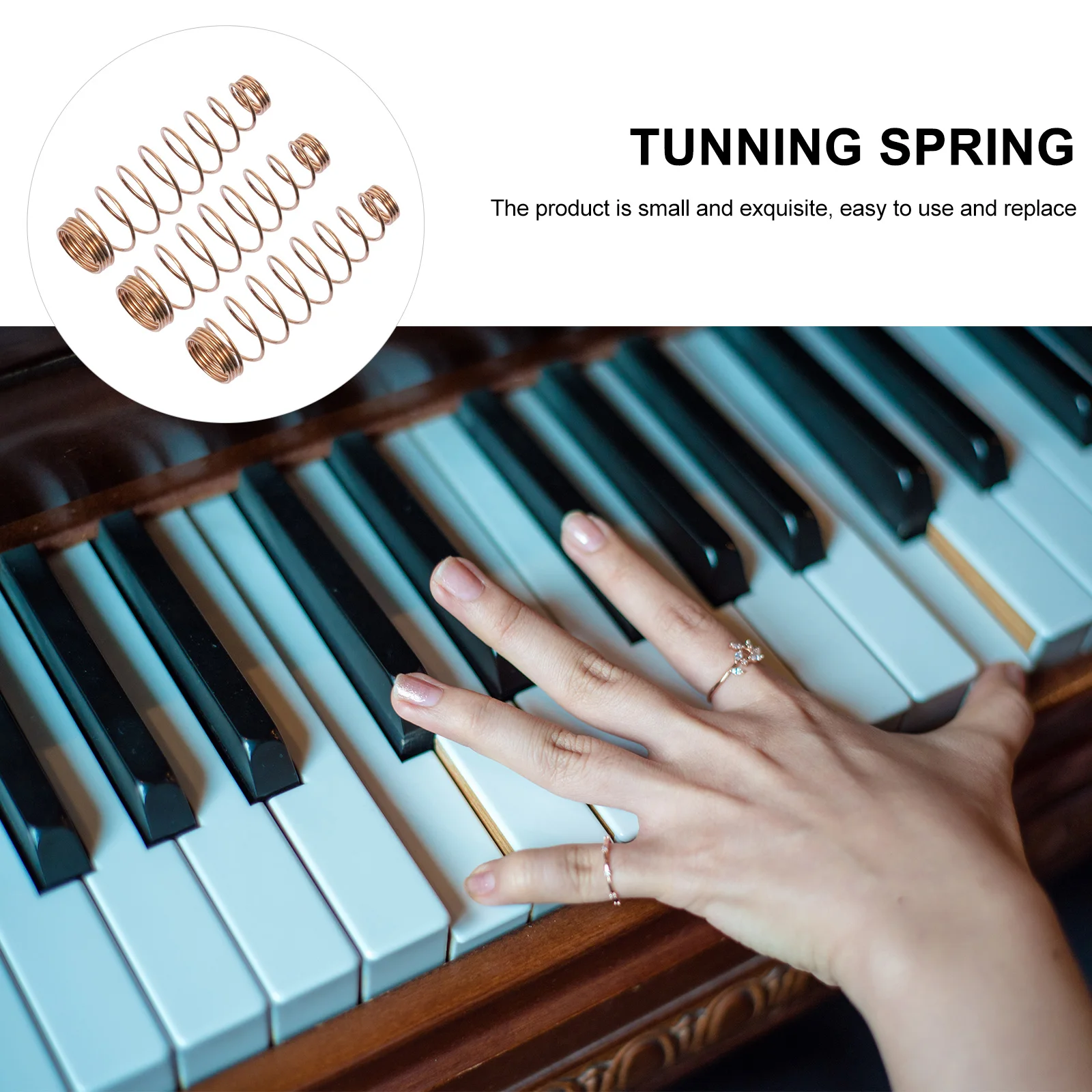 90 Pcs Piano Repair Tools Brass Coil Spiral Spring Lengthen Tuning Wrench Golden Instrument Accessories
90 Pcs Piano Repair Tools Brass Coil Spiral Spring Lengthen Tuning Wrench Golden Instrument Accessories
