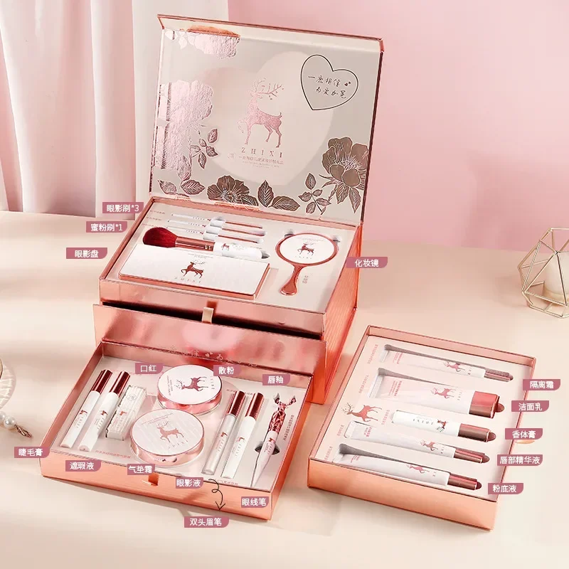 22 Piece Makeup Set Valentine's Day Make Up Full Set All In One Skin Care Birthday Gift Cosmetic Gift Mystery Box For Women
22 Piece Makeup Set Valentine's Day Make Up Full Set All In One Skin Care Birthday Gift Cosmetic Gift Mystery Box For Women