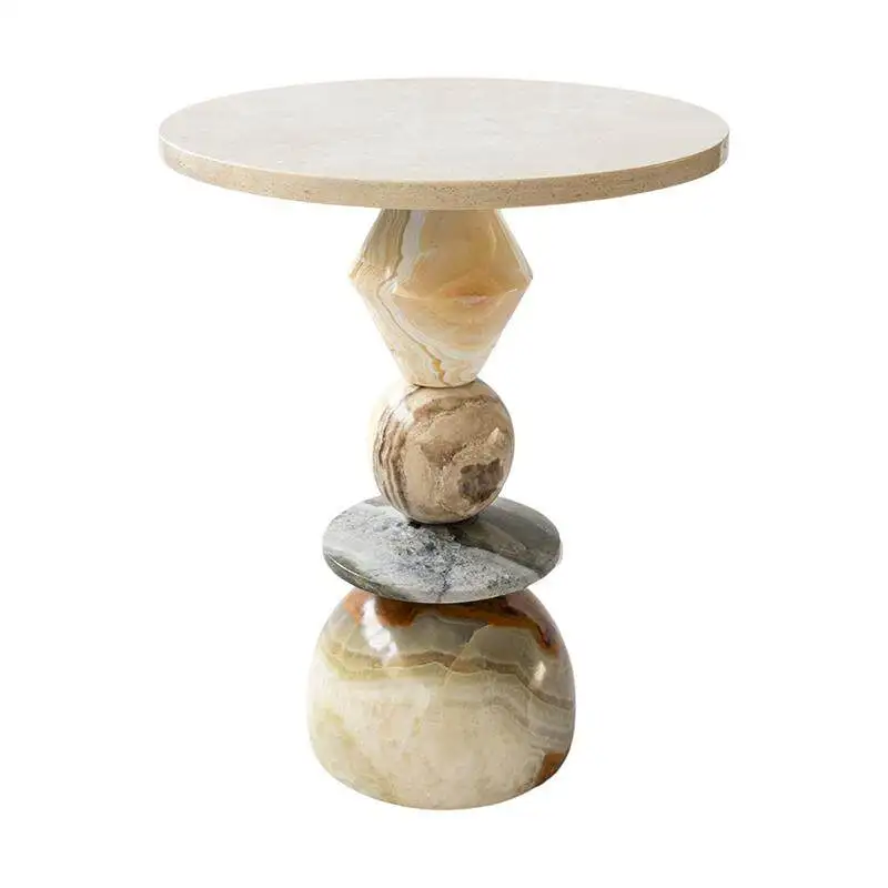 Marble round art edge few American country retro flower few balcony light luxury small coffee table table cave stone corner few
Marble round art edge few American country retro flower few balcony light luxury small coffee table table cave stone corner few