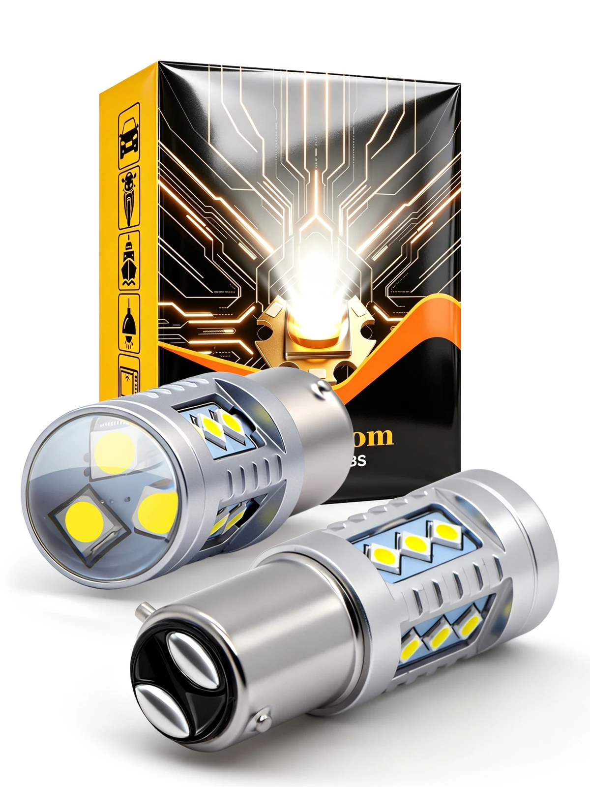 2-Pack BAX15D LED Headlight Bulb with Spotlight Lens AC 10-60V for Peugeot Motorcycle Classic Moped Scooter ATV Plug&Play
2-Pack BAX15D LED Headlight Bulb with Spotlight Lens AC 10-60V for Peugeot Motorcycle Classic Moped Scooter ATV Plug&Play