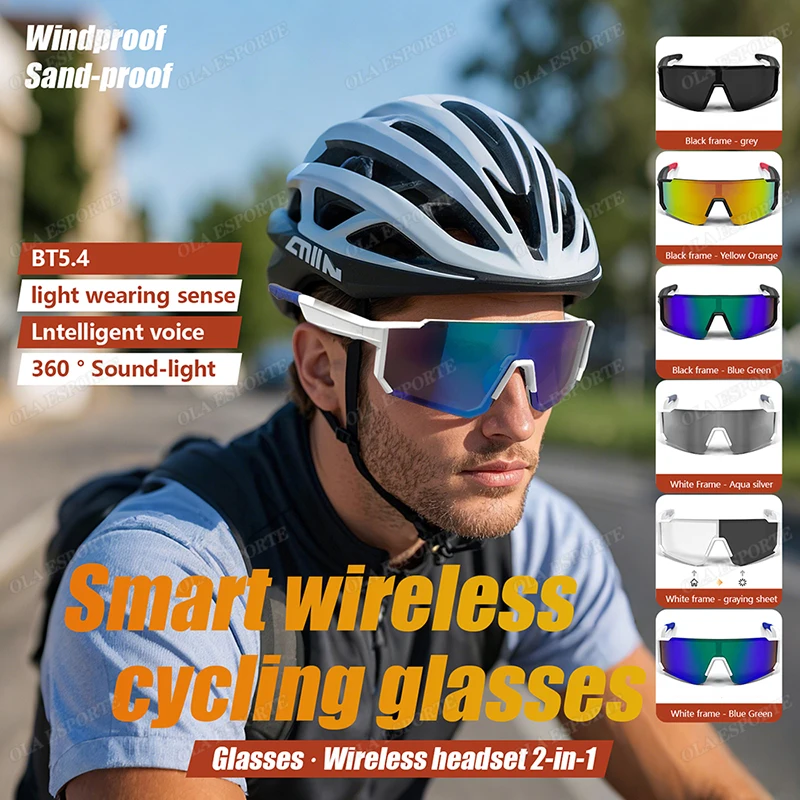 Cycling bluetooth smart glasses technology audio call remote headset sunglasses sports Riding music headphones Smart Glasses New
Cycling bluetooth smart glasses technology audio call remote headset sunglasses sports Riding music headphones Smart Glasses New