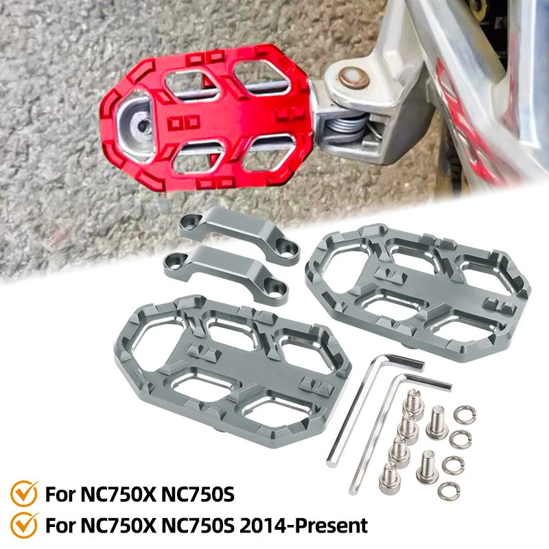 Motorcycle Foot Rest Rear foot pegs Enlarger Extension Pad Foot Plate Rest Pedals Pedal Footpegs Bracket For Honda NC750X NC750S
Motorcycle Foot Rest Rear foot pegs Enlarger Extension Pad Foot Plate Rest Pedals Pedal Footpegs Bracket For Honda NC750X NC750S
