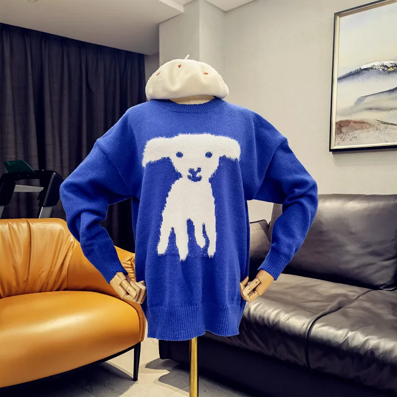 New Women's Clothing 2021 Autumn Winter Cartoon Long Sleeve RedBlue Knit Shirt Cardigan Sweater Top Pull Femme Blouse Bust 122cm
New Women's Clothing 2021 Autumn Winter Cartoon Long Sleeve RedBlue Knit Shirt Cardigan Sweater Top Pull Femme Blouse Bust 122cm