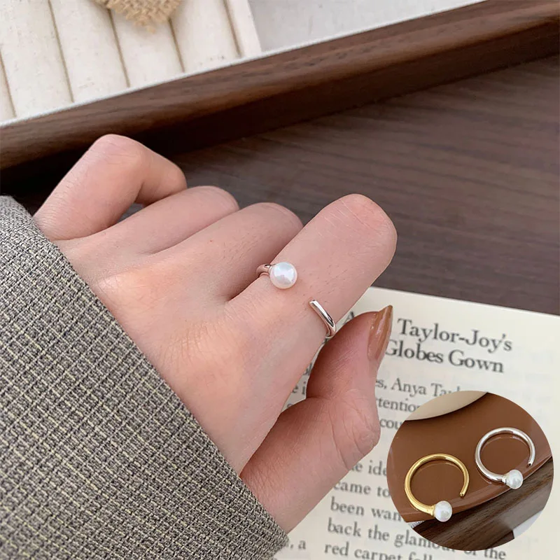 100% 925 Sterling Silver Pearl Geometric Open Ring for Women Girl Simple Fashion Round Design Jewelry Party Gift Dropshipping
100% 925 Sterling Silver Pearl Geometric Open Ring for Women Girl Simple Fashion Round Design Jewelry Party Gift Dropshipping