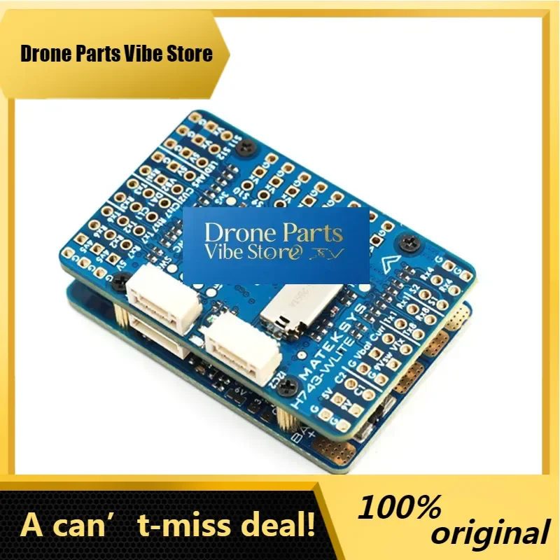 DronePMATEK H743-WLITE FLIGHT CONTROLLER ArduPilot / INAV /Blackbox /OSD /Barometer / 3 BEC / 12x PWM Outputs For RC
DronePMATEK H743-WLITE FLIGHT CONTROLLER ArduPilot / INAV /Blackbox /OSD /Barometer / 3 BEC / 12x PWM Outputs For RC