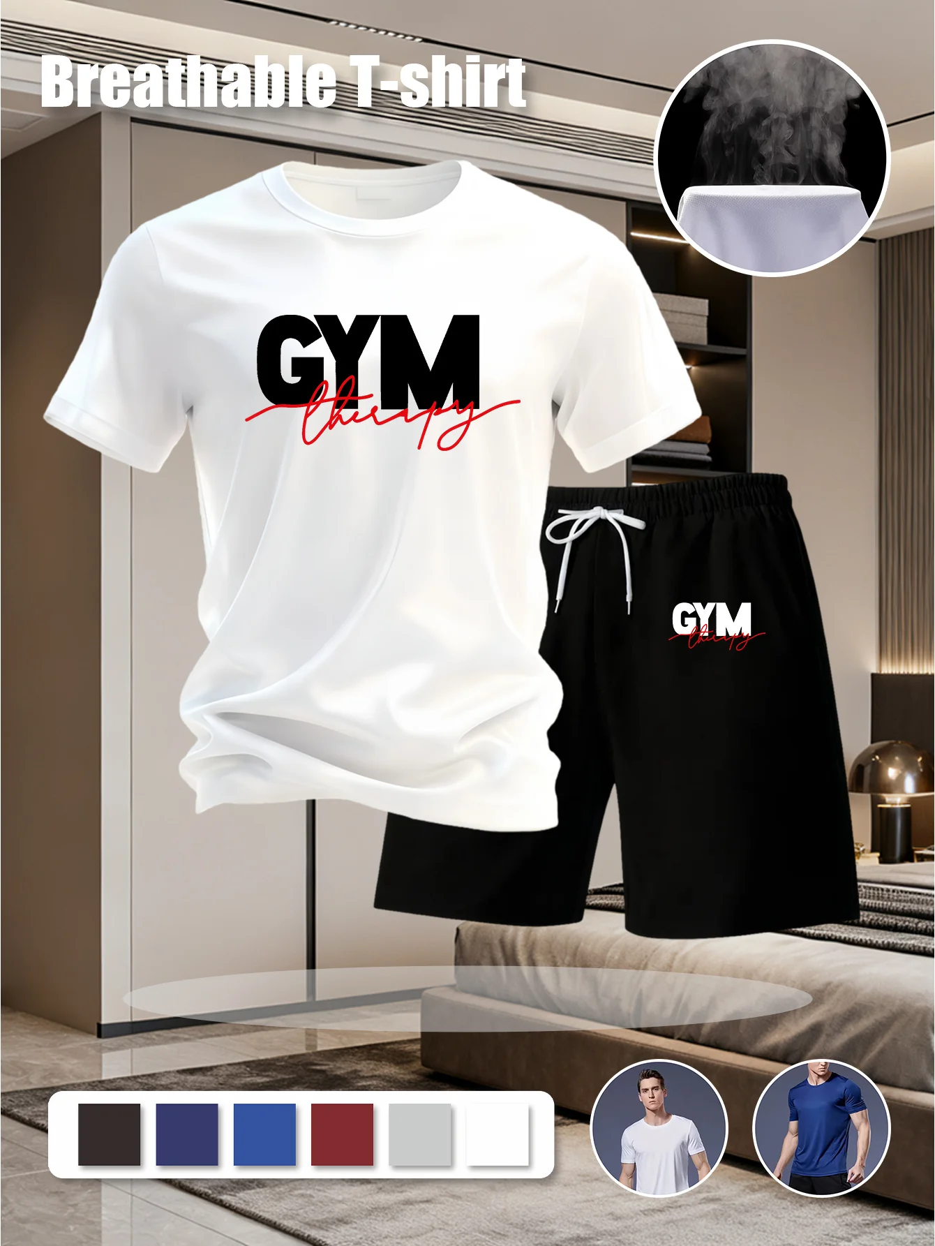 Men's 2026 Summer New Summer Men's Mesh Breathable T-shirt Set Printed Casual Top and Shorts Outdoor Sports Breathable
Men's 2026 Summer New Summer Men's Mesh Breathable T-shirt Set Printed Casual Top and Shorts Outdoor Sports Breathable