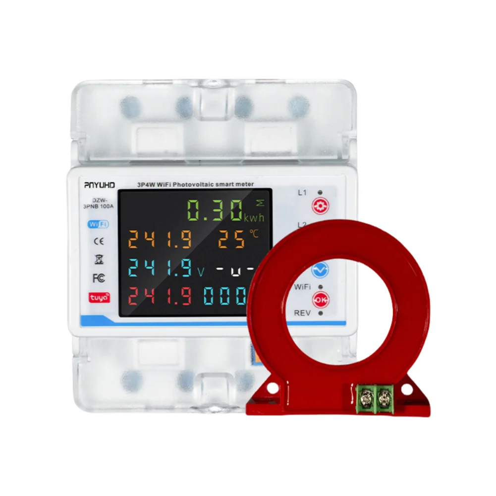 3 Phase 380V 100A Tu ya WiFi Smart Circuit Breaker PV Bidirectional Metering Over and Under Voltage Leakage Protection Current
3 Phase 380V 100A Tu ya WiFi Smart Circuit Breaker PV Bidirectional Metering Over and Under Voltage Leakage Protection Current